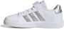 Adidas Sportswear Grand Court 2.0 EL sneakers wit zilver Imitatieleer 35 1 2 - Thumbnail 10