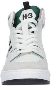 Hip leren sneakers wit groen Jongens Leer Meerkleurig 27