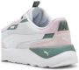 Puma Runtamed Platform sneakers lichtgrijs wit lila groen Jongens Meisjes Mesh 35.5 - Thumbnail 9