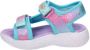 Skechers Unicorn Dreams sandalen blauw roze Meisjes Textiel Dierenprint 32 - Thumbnail 8