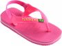Havaianas Baby Brasil Logo II Meisjes Slippers Pink Flux - Thumbnail 4