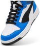 Puma Rebound V6 Mid sneakers wit zwart kobaltblauw Imitatieleer 35.5 - Thumbnail 3