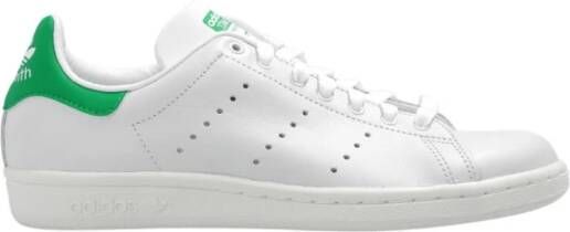 Adidas Leren Sneakers met Bedrukt Logo White Heren