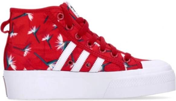 Adidas Rode Platform Mid Power Sneakers Red Dames