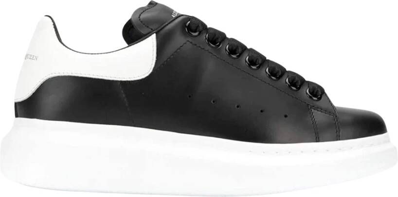 alexander mcqueen Zwart Wit Platform Sneakers Black Heren