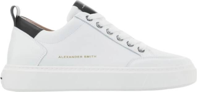 Alexander Smith Zwarte Sneakers Asazbdm-3301 White Heren