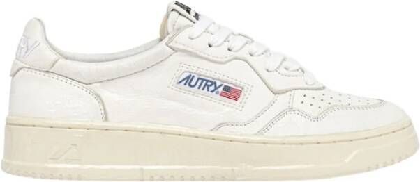 Autry Vintage Style Glossy Sneakers White Dames