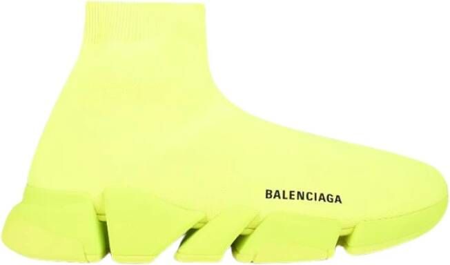 Balenciaga Stijlvolle Heren Sneakers Upgrade Yellow Heren