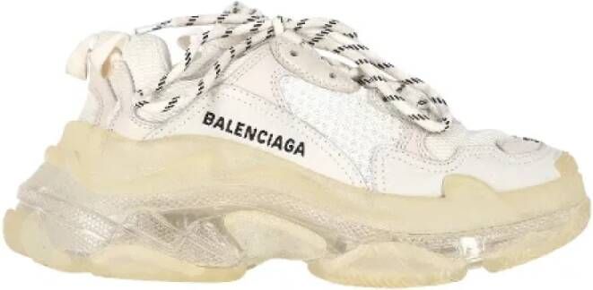 Balenciaga Vintage Pre-owned Polyester sneakers White Dames