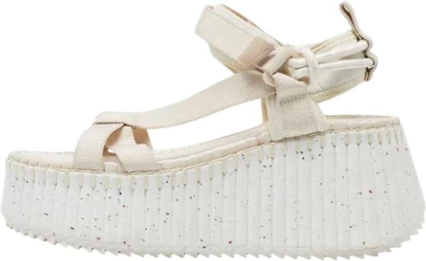 Chloé Pre-owned Nylon sandals White Dames
