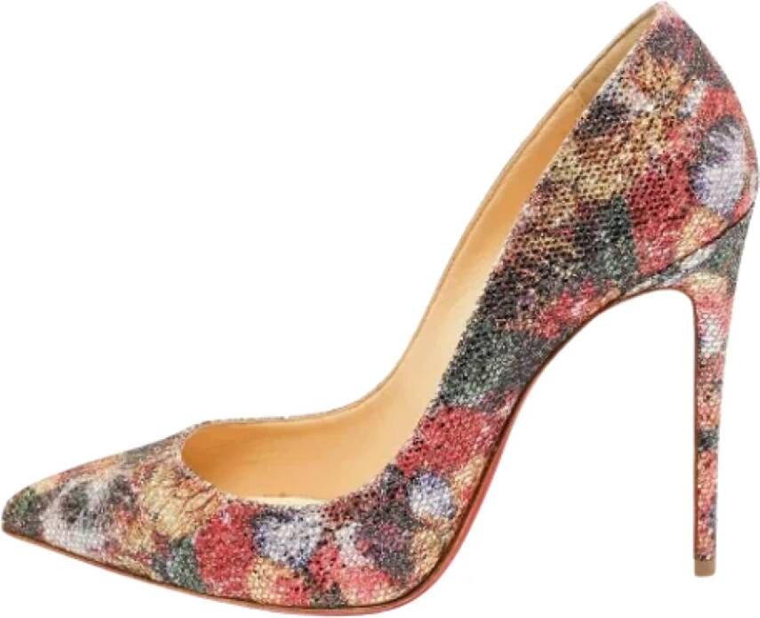 Christian Louboutin Pre-owned Fabric heels Multicolor Dames