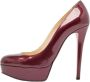 Christian Louboutin Pre-owned Leather heels Purple Dames - Thumbnail 1