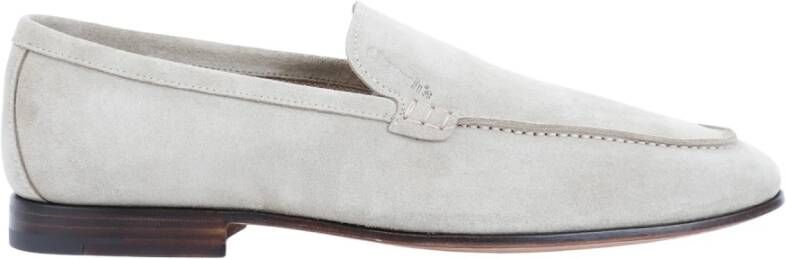 Church's Nude Loafers Almond Toe Slip-On Style Gray Heren