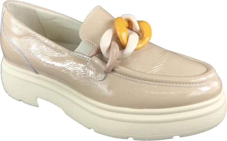 DL Sport Stijlvolle dames loafers voor elke gelegenheid Beige Dames