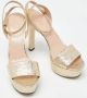 Gucci Vintage Pre-owned Leather sandals Yellow Dames - Thumbnail 4