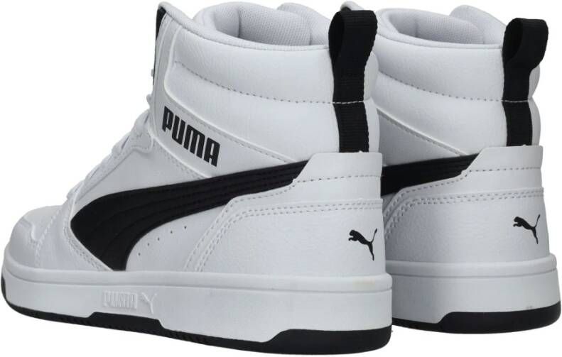 Puma Halfhoge sneaker met zwarte details White Heren