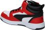 Puma Rebound V6 Mid sneakers wit zwart rood Imitatieleer 35 - Thumbnail 15