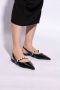 Stuart Weitzman Emilia Pearlita slingback platte schoenen Black Dames - Thumbnail 3