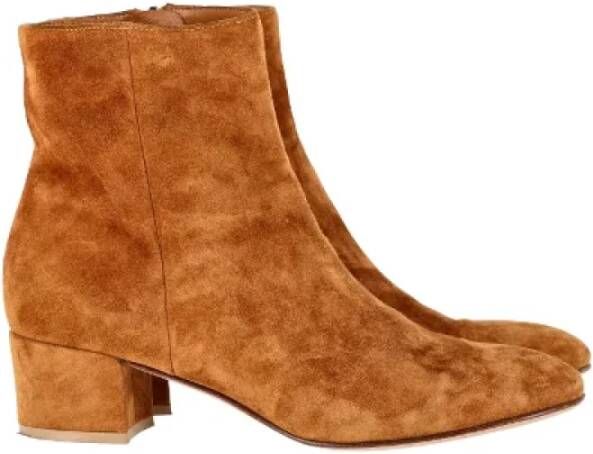 Gianvito Rossi Pre-owned Suede boots Brown Dames