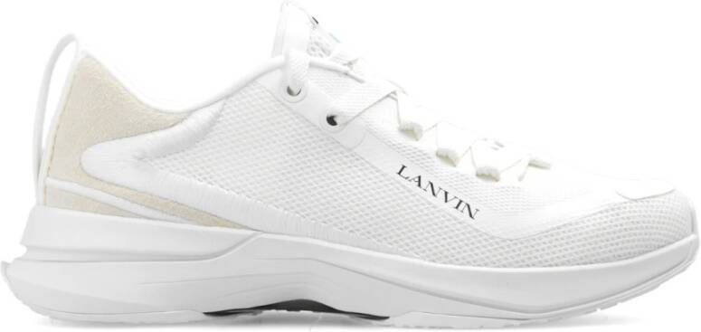 Lanvin Mesh LI Sneakers met Rubberdetails White Heren