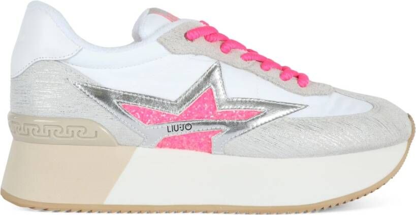 Liu Jo Glitter Platform Sneakers White Dames