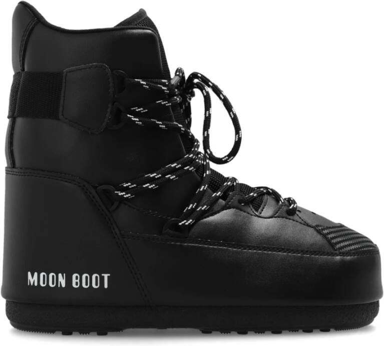 Moon boot Logo Print Mid Sneaker Laarzen Black Heren
