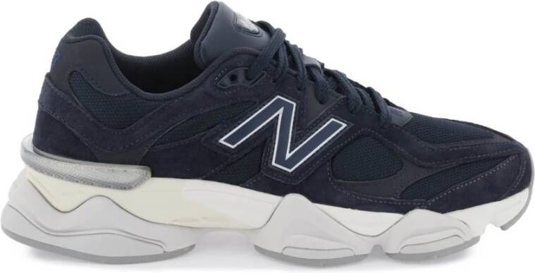 New Balance Sneakers van mesh en suède leer met iconisch N-monogram Blue Heren
