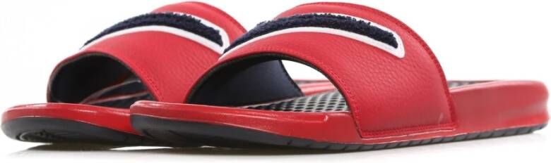 Nike Chenille JDI Slippers in Gym Red Obsidian White Red Heren
