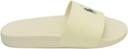 Ralph Lauren Polo Slide Sandalen & Slides Schoenen deckwash white navy pp maat: 38 beschikbare maaten:36 37 38 40