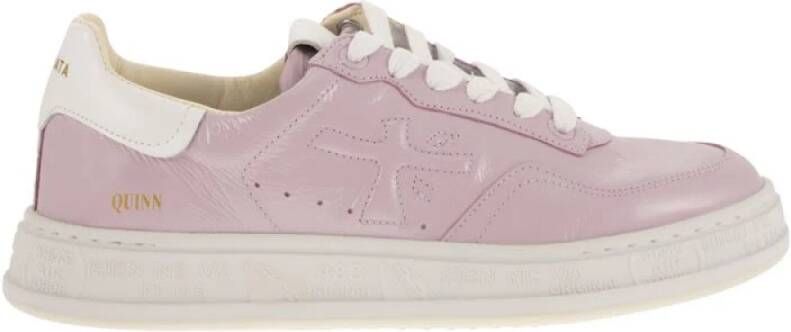Premiata Elegante Leren Sneakers Pink Dames