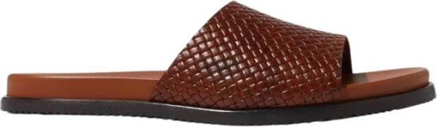 Scarosso Flat Sandals Brown Dames