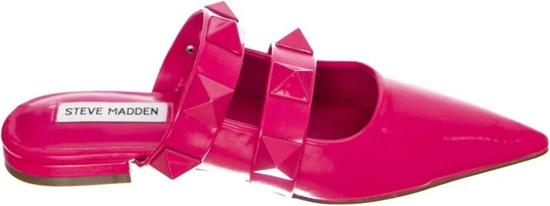 Steve Madden Paarse Platte Muiltjes voor Herfst Winter Pink Dames