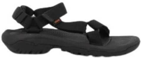 Teva Zwarte platte velcro sandalen voor dames Zwart Dames