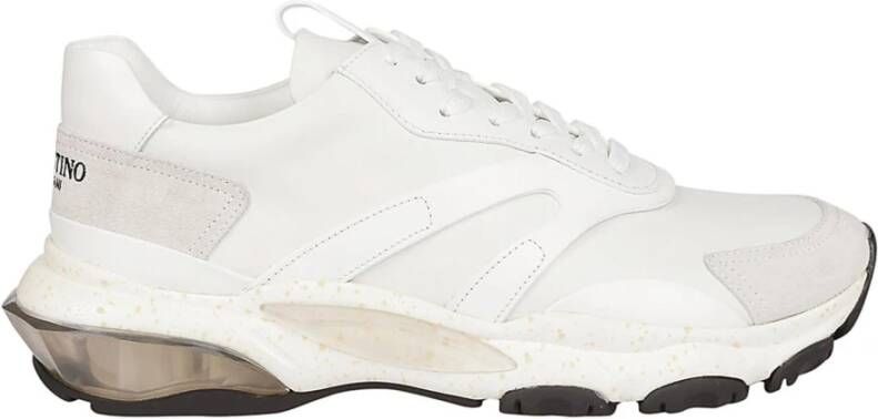Valentino Garavani Witte Leren Sneakers Ss21 White Heren