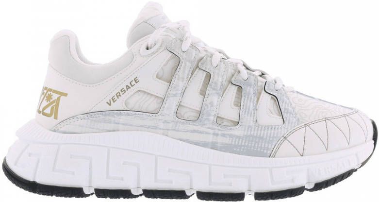 Versace Trigreca Sneakers met Grafisch Patroon White Dames