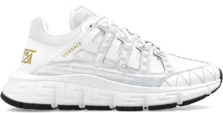 Versace Trigreca Sneakers Glamoureuze en zelfverzekerde stijl White Heren