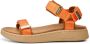 Woden Stijlvolle en Comfortabele Line Sandaal met Verstelbare Bandjes Orange Dames - Thumbnail 87