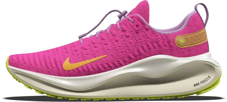 Nike InfinityRN 4 By You custom hardloopschoenen voor heren (straat) Roze