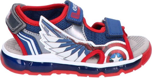 Geox Android Junior Blue Red Sandalen