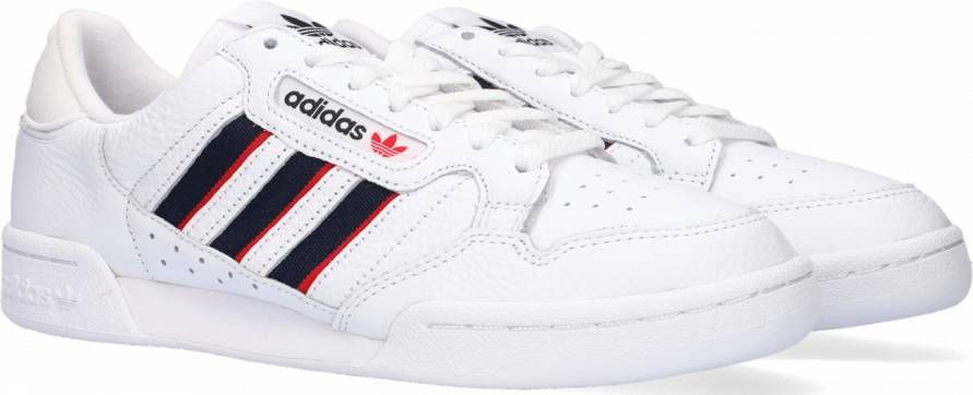 Adidas Originals Continental 80 Stripes Sneaker Fashion sneakers Schoenen ftwr white collegiate navy vivid red maat: 39 1 3 beschikbare maaten:3
