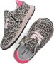 Pinocchio F1584 suède sneakers met panterprint beige roze - Thumbnail 6