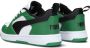 Puma Rebound V6 Lo sneakers wit zwart groen Leer Meerkleurig 26 - Thumbnail 8