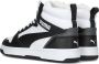 Puma Rebound V6 Mid Jr White Black shadow Gray (gs) Fashion sneakers Schoenen weiß maat: 37.5 beschikbare maaten:37.5 38.5 39 - Thumbnail 6