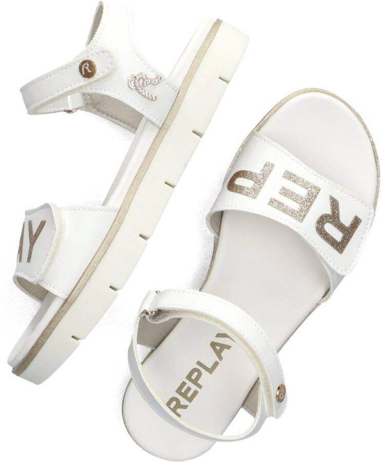 REPLAY Witte Sandalen Sandal 4
