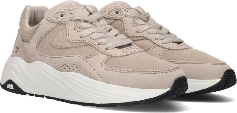 HUB Taupe Lage Sneakers Eclipse