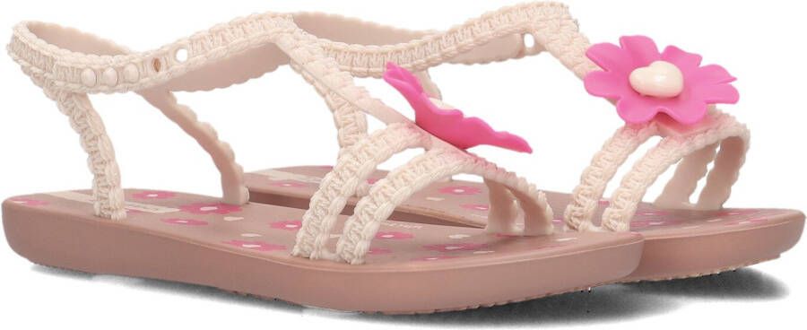 Ipanema Daisy Baby gebloemde sandalen beige roze Meisjes Gerecycled materiaal 19 20