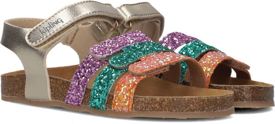 Kipling sandalen met glitters multi Goud Meisjes Imitatieleer Meerkleurig 33