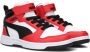 Puma Rebound V6 Mid sneakers wit zwart rood Imitatieleer 35 - Thumbnail 1