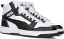 Puma Rebound V6 Mid Jr White Black shadow Gray (gs) Fashion sneakers Schoenen weiß maat: 37.5 beschikbare maaten:37.5 38.5 39 - Thumbnail 1