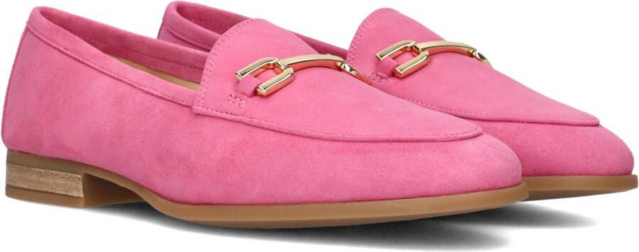 Unisa Roze Suède Loafers met Metalen Detail Pink Dames